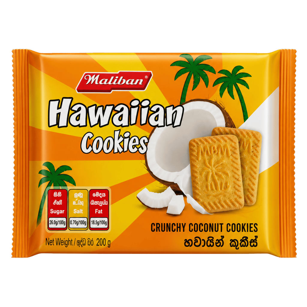 Maliban Hawaiian Cookies 200 g buy online USA - 1